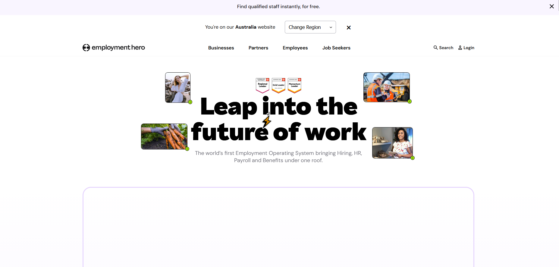 Employment Hero — after redesign